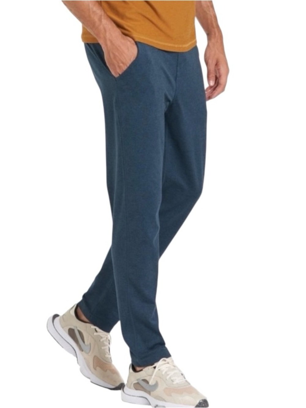 Vuori Ponto Performance Pant Men’s M Heather Teal Tapered Athletic Fit